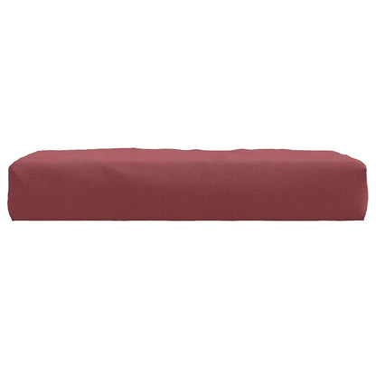 Palettenkissen Melange Weinrot 60x60x9,5 cm Stoff