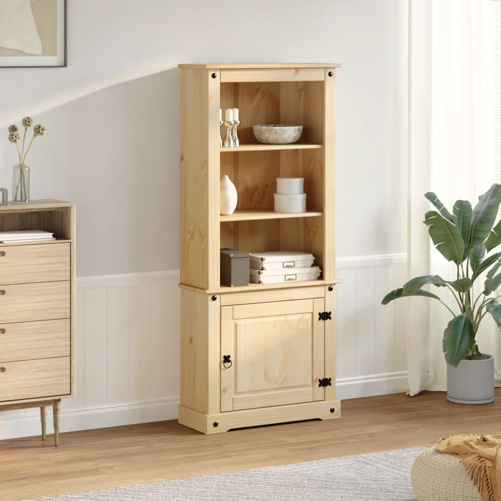 Highboard Corona 74x38x170 cm massiv fyrretræ