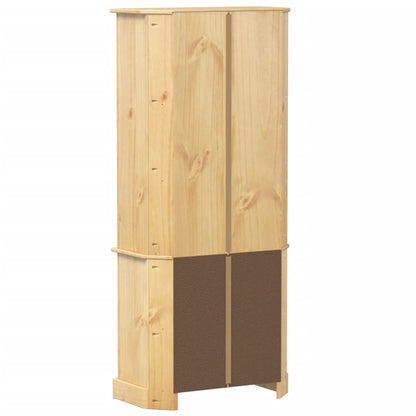 Highboard Corona 74x38x170 cm massiv fyrretræ