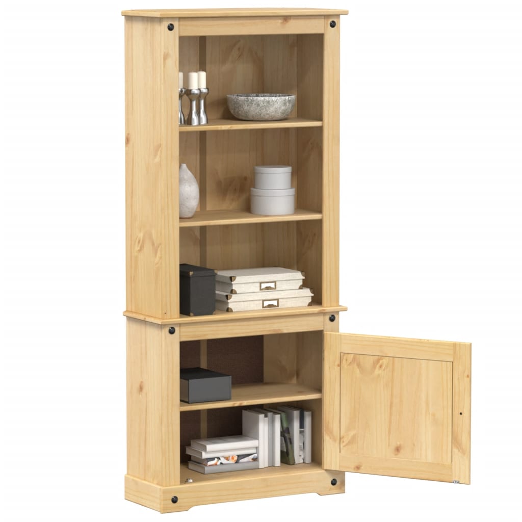 Highboard Corona 74x38x170 cm massiv fyrretræ