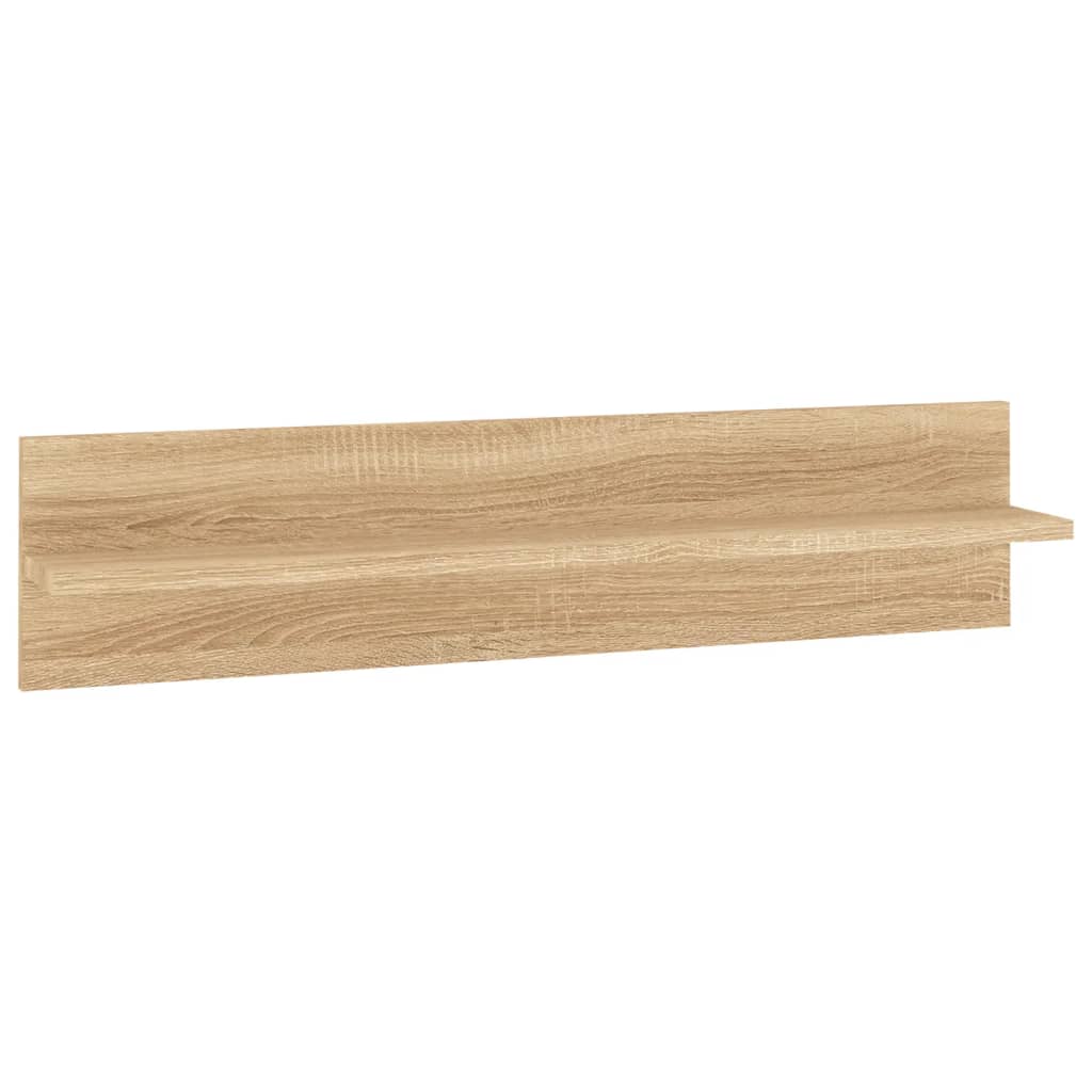 6-tlg. Wohnwand mit LED-Beleuchtung Sonoma-Eiche Holzwerkstoff