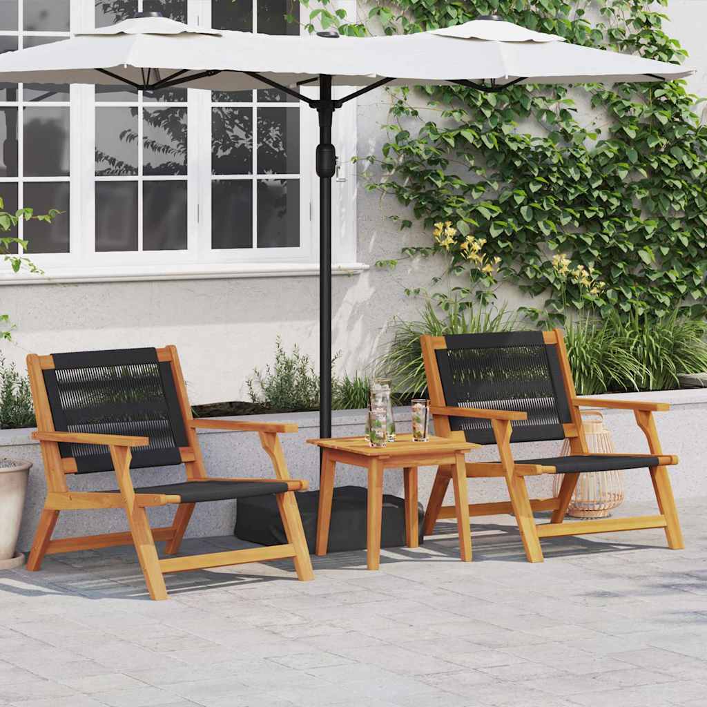 Outdoortisch-Set Braun Massives Akazienholz