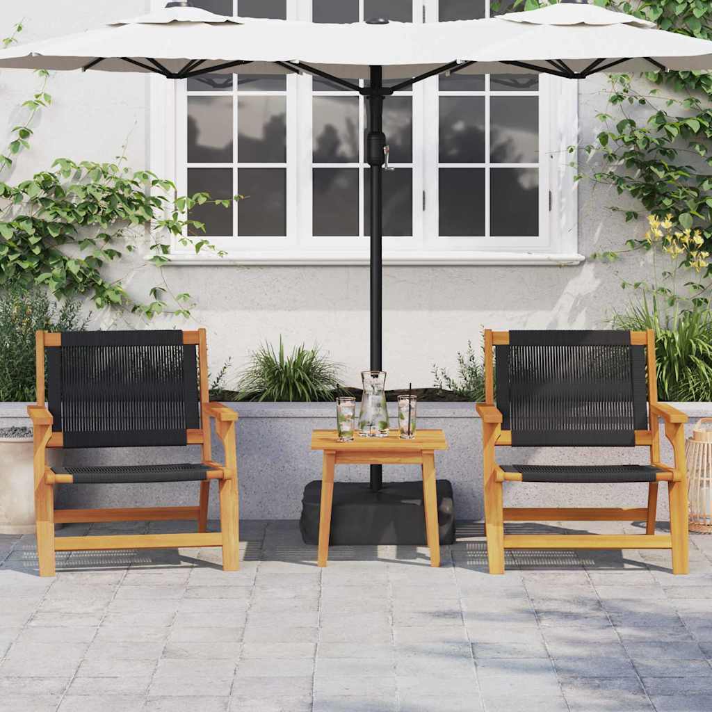 Outdoortisch-Set Braun Massives Akazienholz