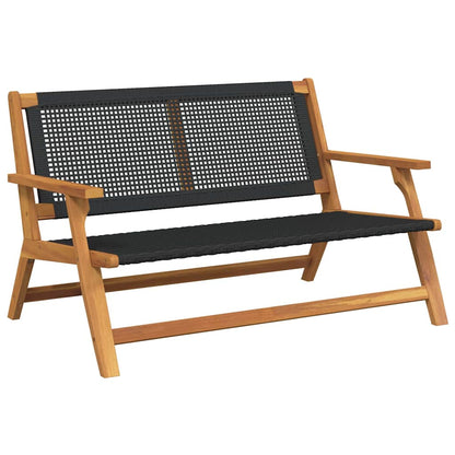 Gartenmöbel Schwarz 122 x 78 x 73cm Massivholz Akazie