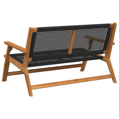 Gartenmöbel Schwarz 122 x 78 x 73cm Massivholz Akazie
