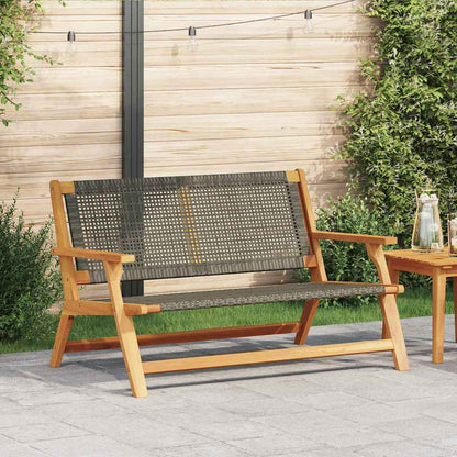Gartenmöbel Grau 122 x 78 x 73cm Massivholz Akazie