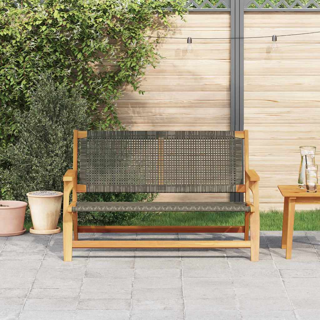 Gartenmöbel Grau 122 x 78 x 73cm Massivholz Akazie