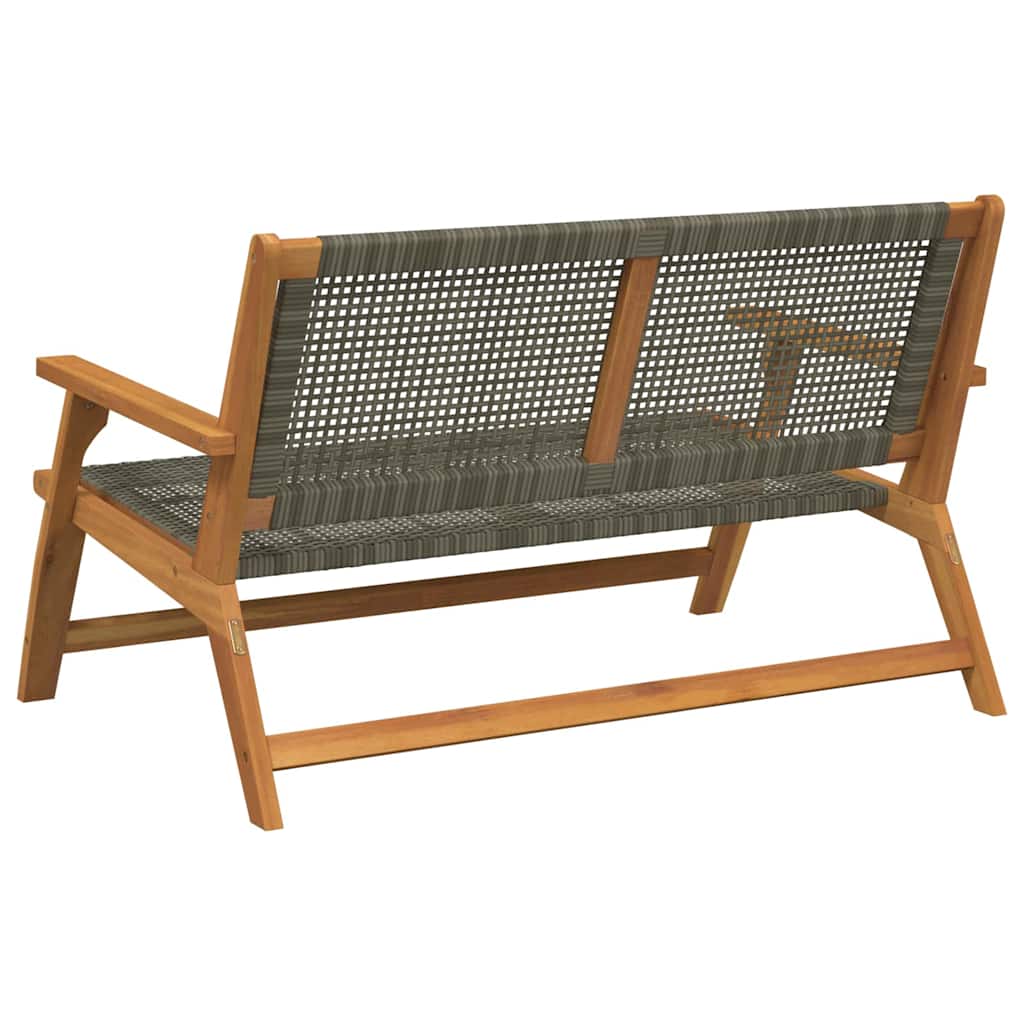 Gartenmöbel Grau 122 x 78 x 73cm Massivholz Akazie