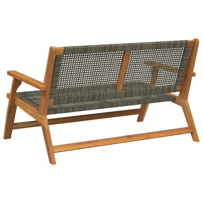 Gartenmöbel Grau 122 x 78 x 73cm Massivholz Akazie