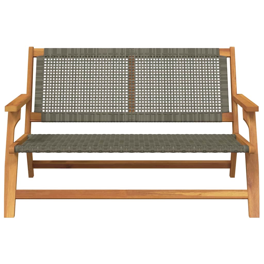 Gartenmöbel Grau 122 x 78 x 73cm Massivholz Akazie