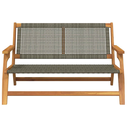 Gartenmöbel Grau 122 x 78 x 73cm Massivholz Akazie