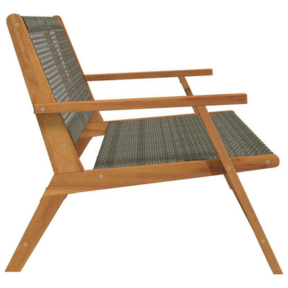 Gartenmöbel Grau 122 x 78 x 73cm Massivholz Akazie