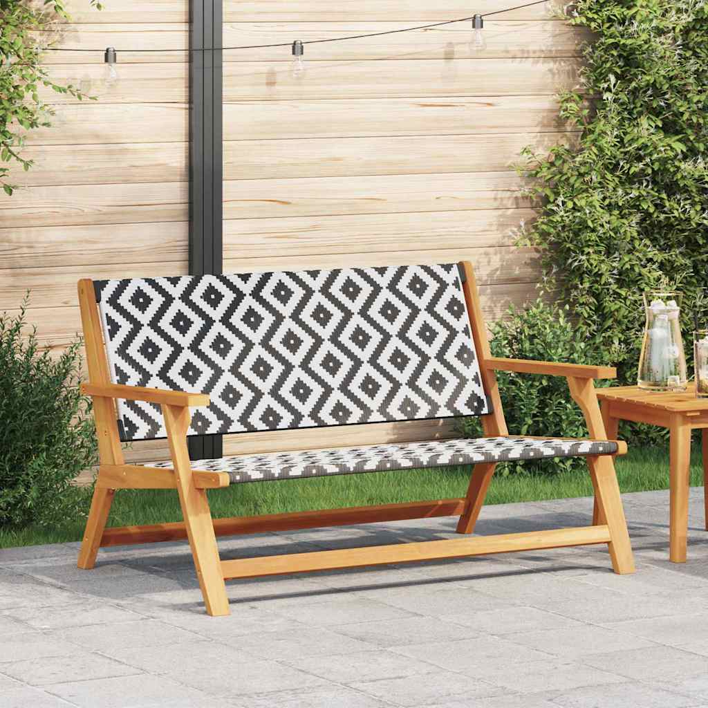 Gartenmöbel Weiß 122 x 78 x 73cm Massivholz Akazie
