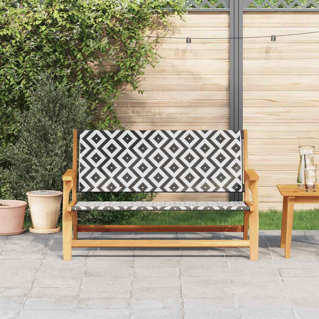 Gartenmöbel Weiß 122 x 78 x 73cm Massivholz Akazie