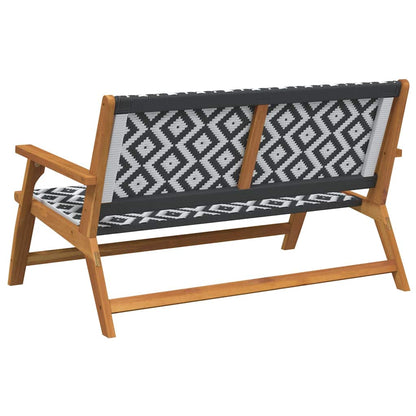 Gartenmöbel Weiß 122 x 78 x 73cm Massivholz Akazie
