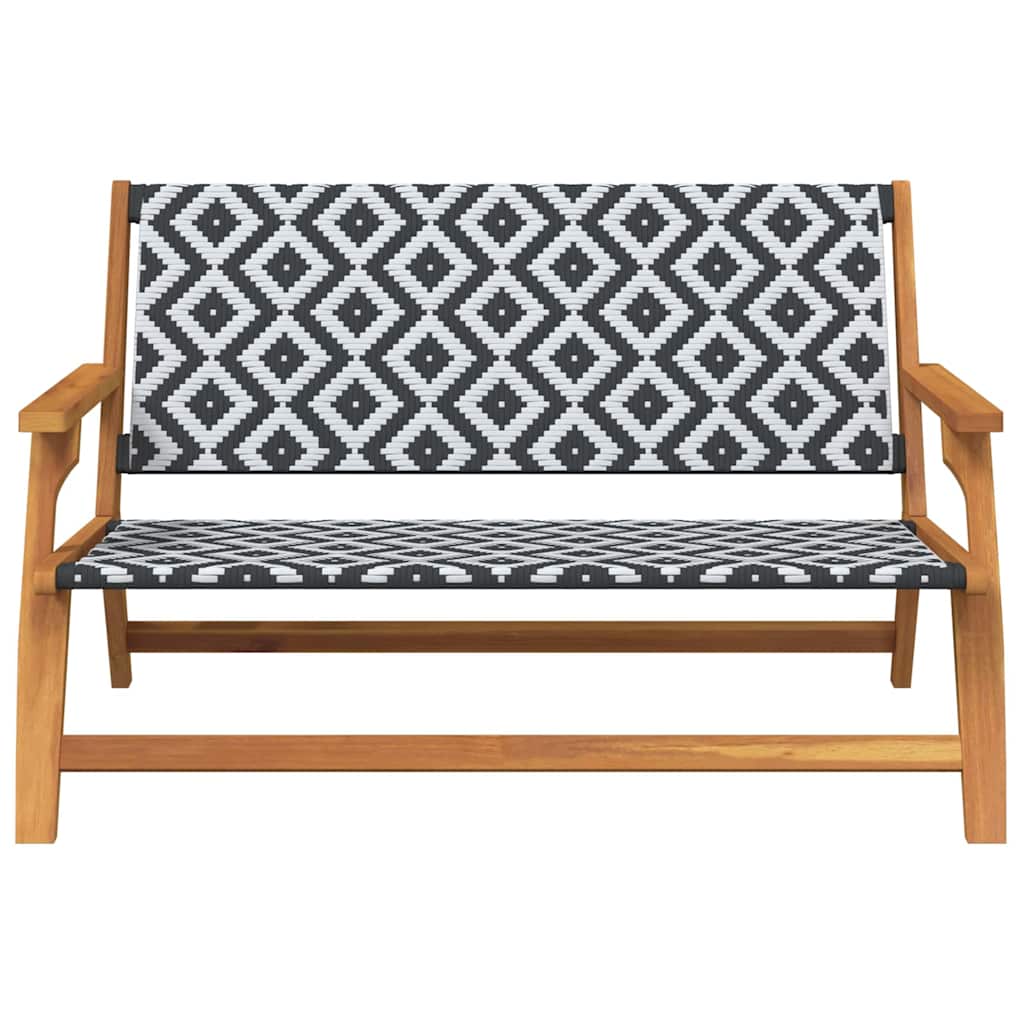 Gartenmöbel Weiß 122 x 78 x 73cm Massivholz Akazie