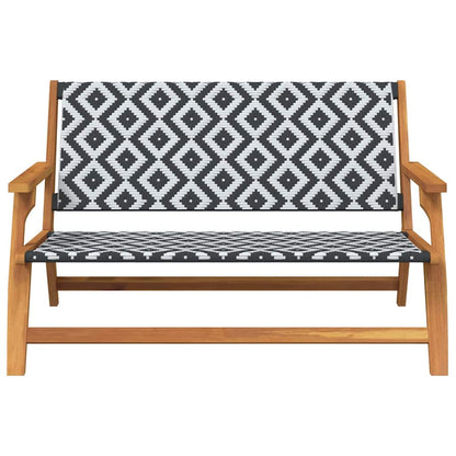 Gartenmöbel Weiß 122 x 78 x 73cm Massivholz Akazie