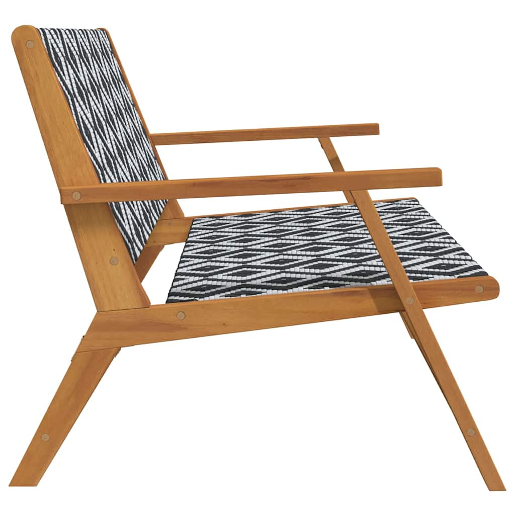 Gartenmöbel Weiß 122 x 78 x 73cm Massivholz Akazie