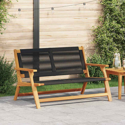 Gartenmöbel Schwarz 78 x 122 x 73cm Massivholz Akazie