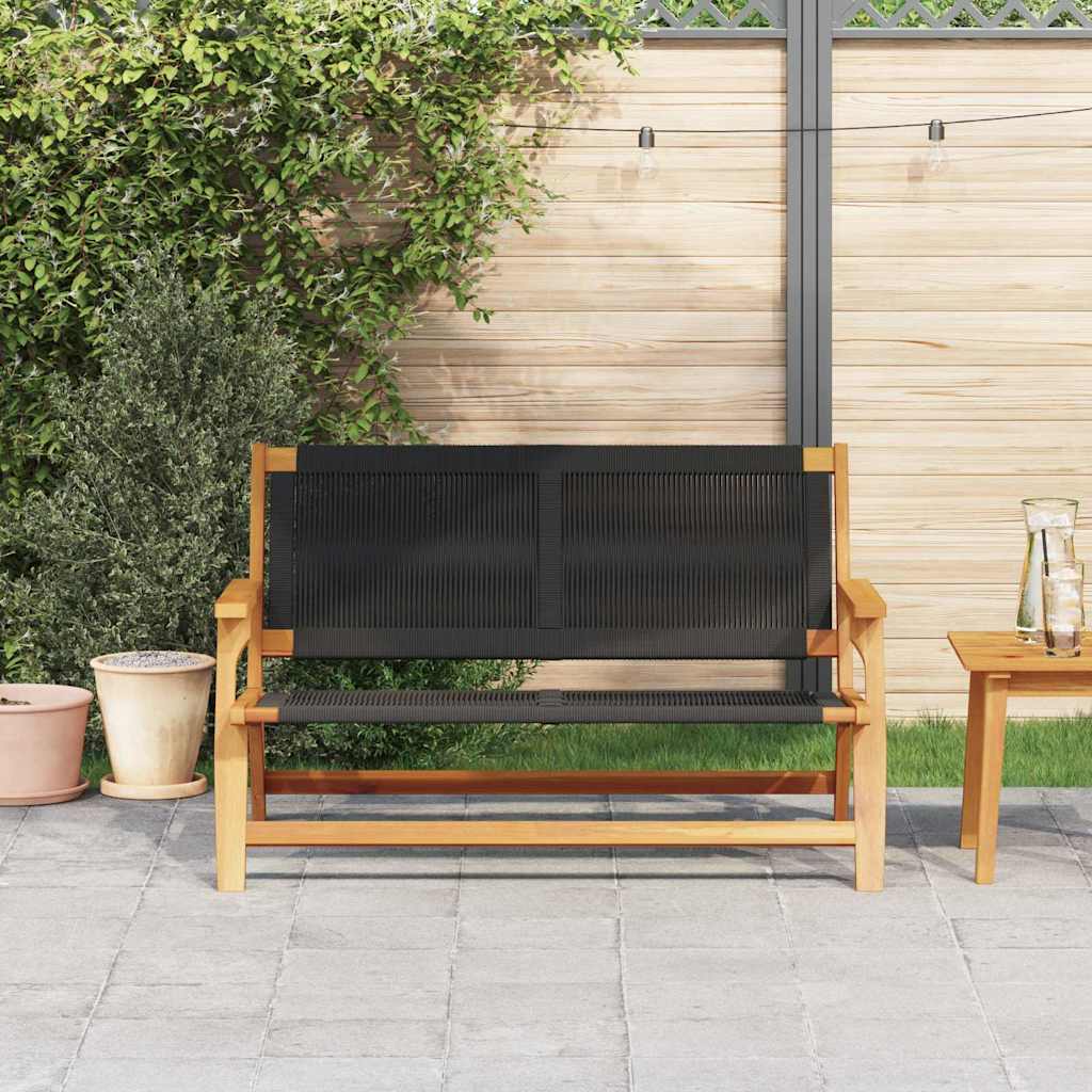 Gartenmöbel Schwarz 78 x 122 x 73cm Massivholz Akazie