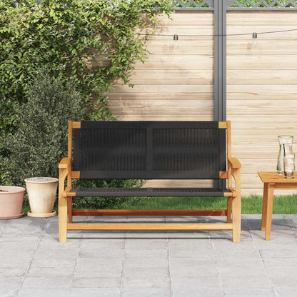 Gartenmöbel Schwarz 78 x 122 x 73cm Massivholz Akazie