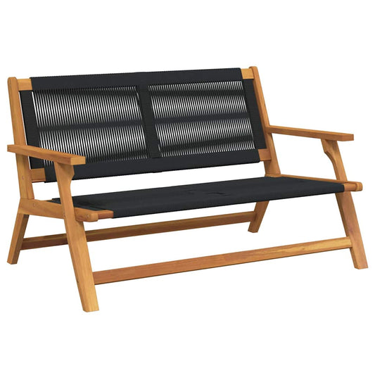 Gartenmöbel Schwarz 78 x 122 x 73cm Massivholz Akazie