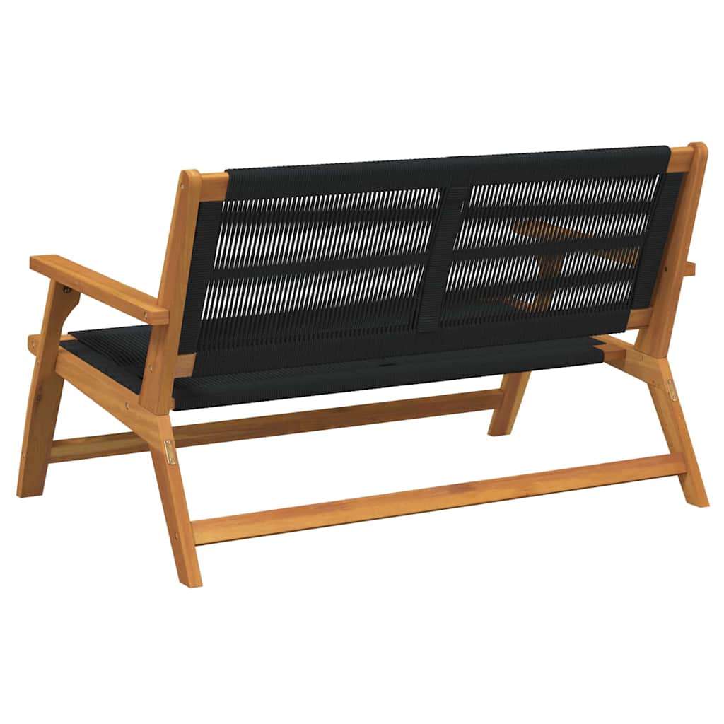 Gartenmöbel Schwarz 78 x 122 x 73cm Massivholz Akazie