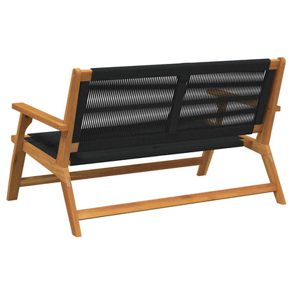 Gartenmöbel Schwarz 78 x 122 x 73cm Massivholz Akazie