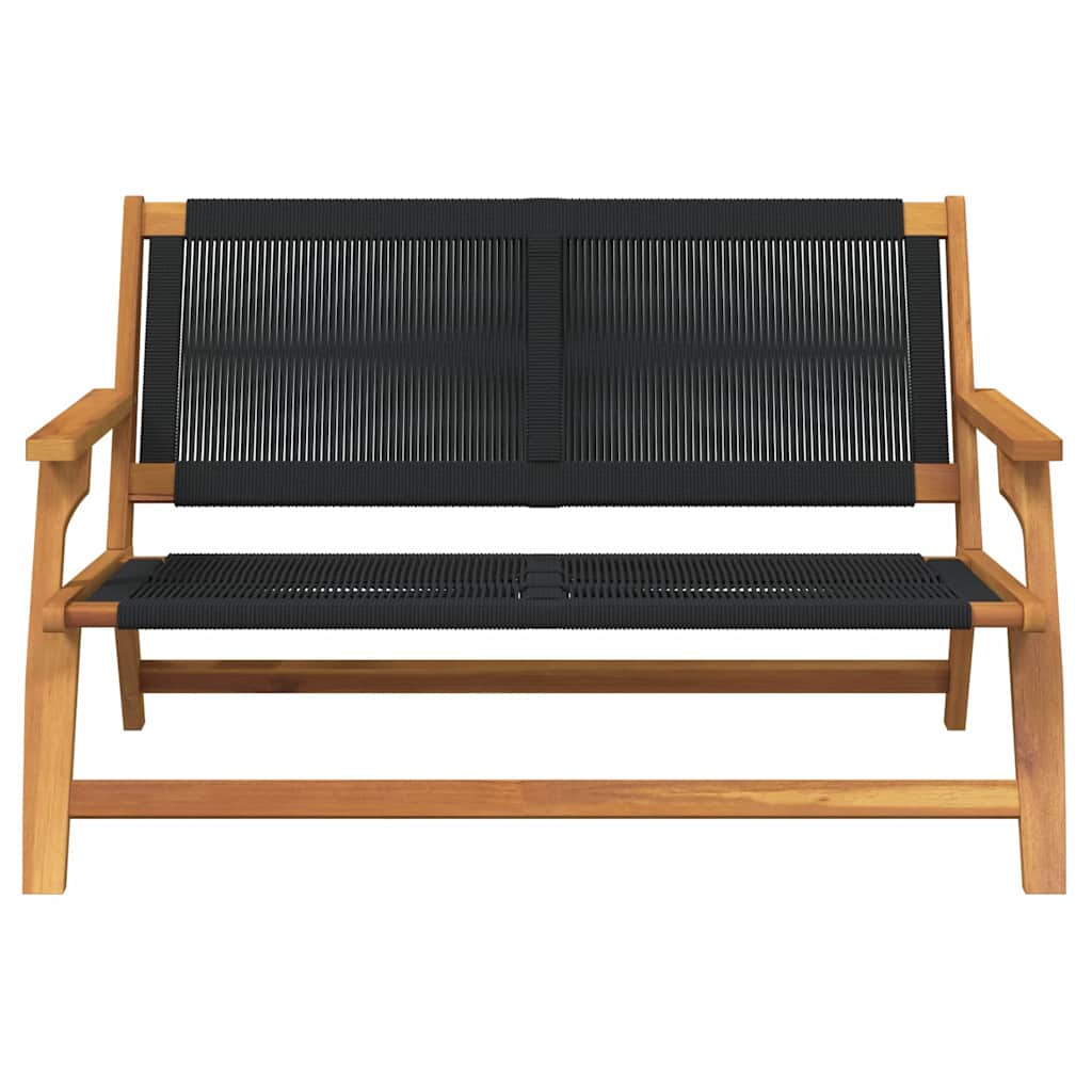 Gartenmöbel Schwarz 78 x 122 x 73cm Massivholz Akazie
