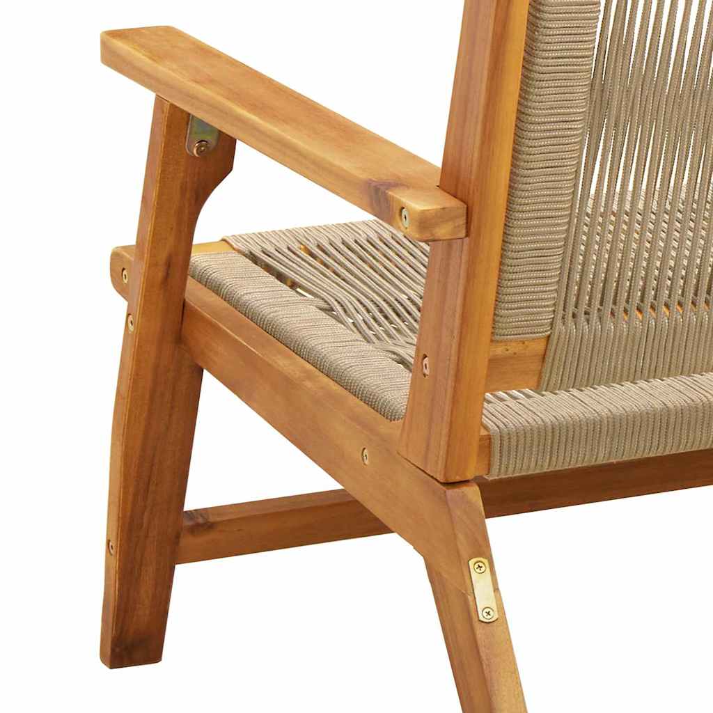Gartenmöbel Beige 78 x 122 x 73cm Massivholz Akazie