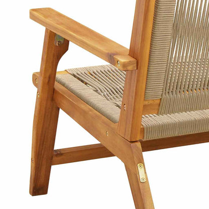 Gartenmöbel Beige 78 x 122 x 73cm Massivholz Akazie