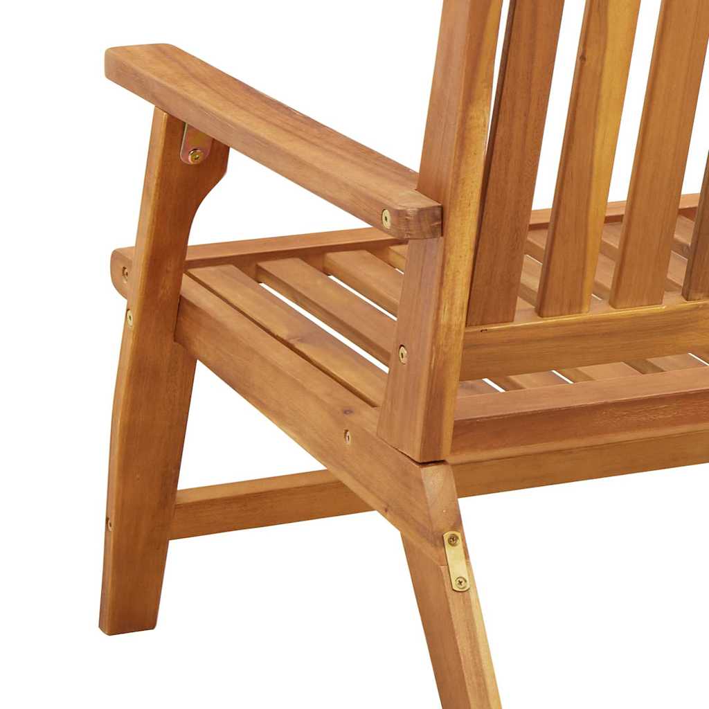 Outdoortisch-Set 2 pcs Braun Massives Akazienholz