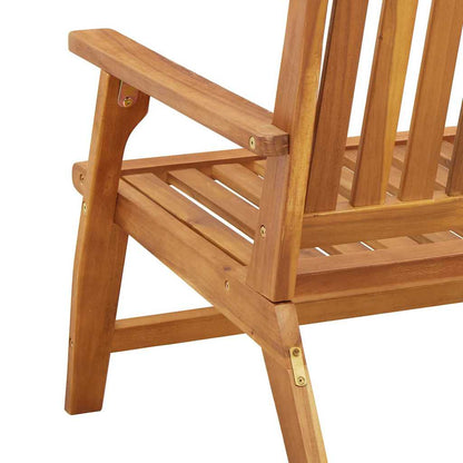 Outdoortisch-Set 2 pcs Braun Massives Akazienholz