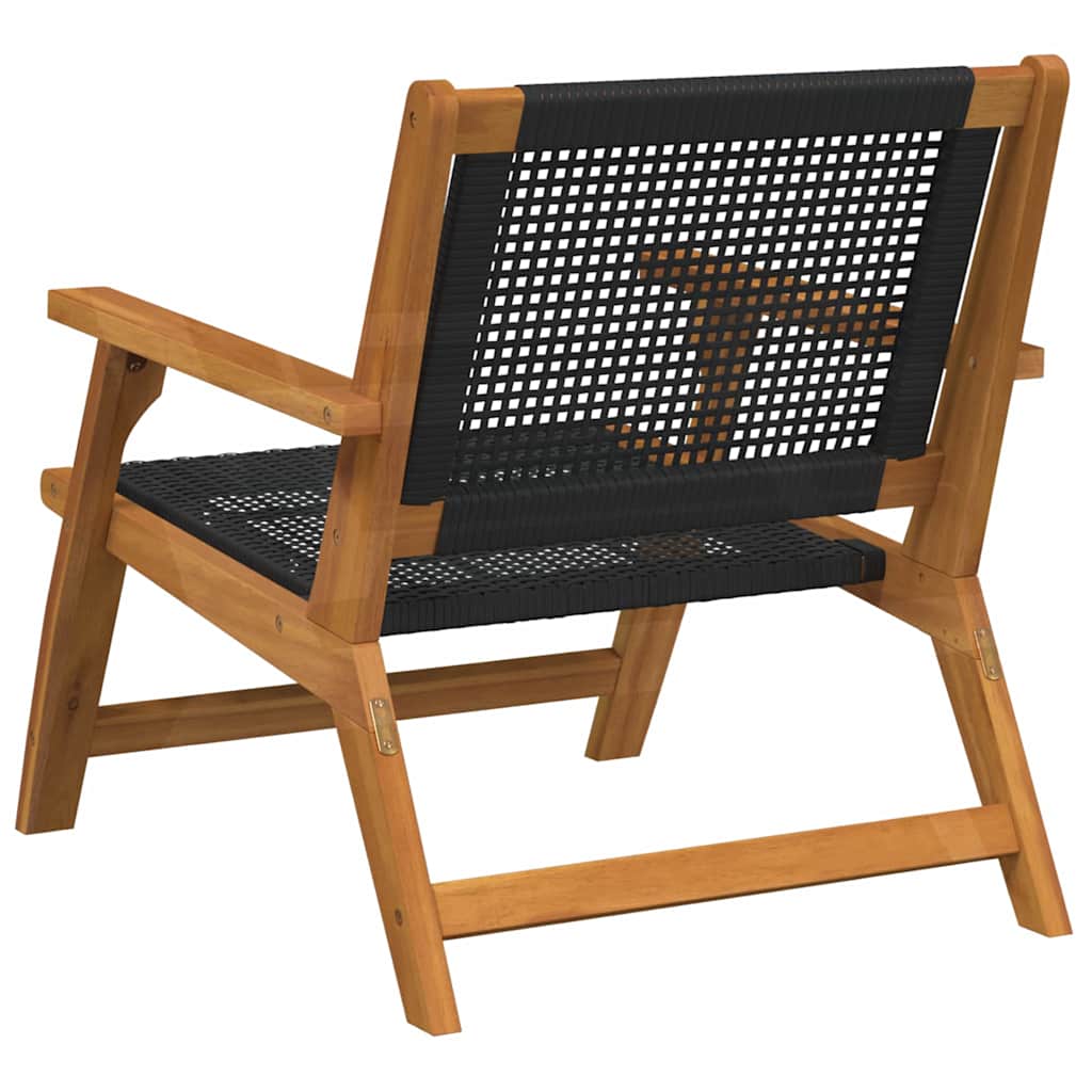 Gartenmöbel 2 pcs Schwarz 67 x 78 x 73cm Massivholz Akazie