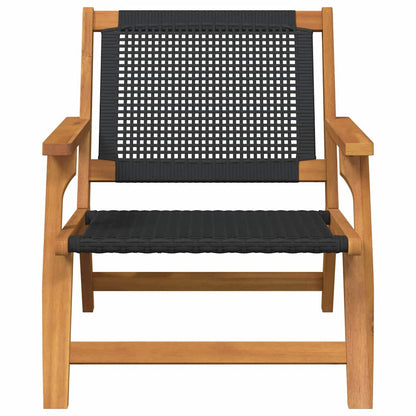 Gartenmöbel 2 pcs Schwarz 67 x 78 x 73cm Massivholz Akazie