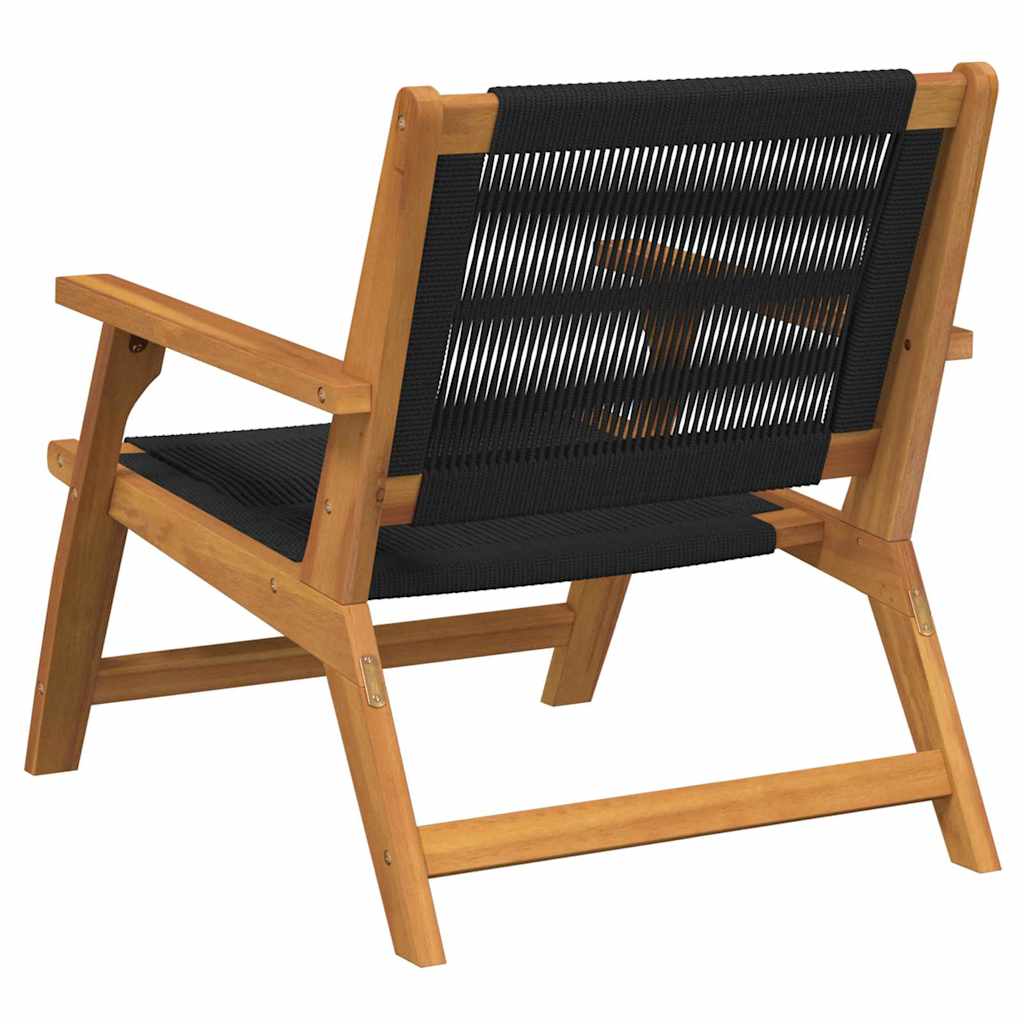Gartenmöbel 2 pcs Schwarz 78 x 67 x 73cm Massivholz Akazie