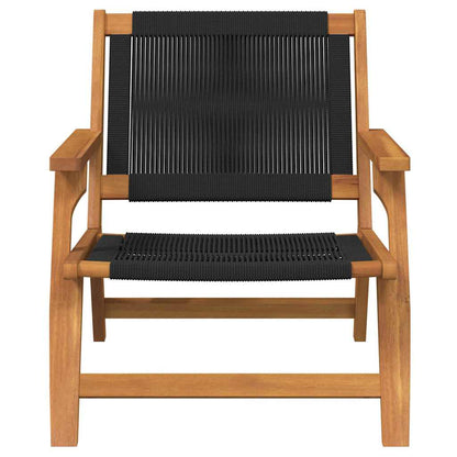 Gartenmöbel 2 pcs Schwarz 78 x 67 x 73cm Massivholz Akazie