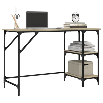 Schreibtisch Sonoma-Eiche 120x50x75 cm Metall Holzwerkstoff