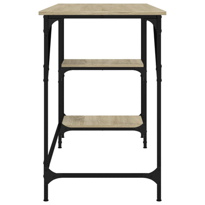Schreibtisch Sonoma-Eiche 120x50x75 cm Metall Holzwerkstoff