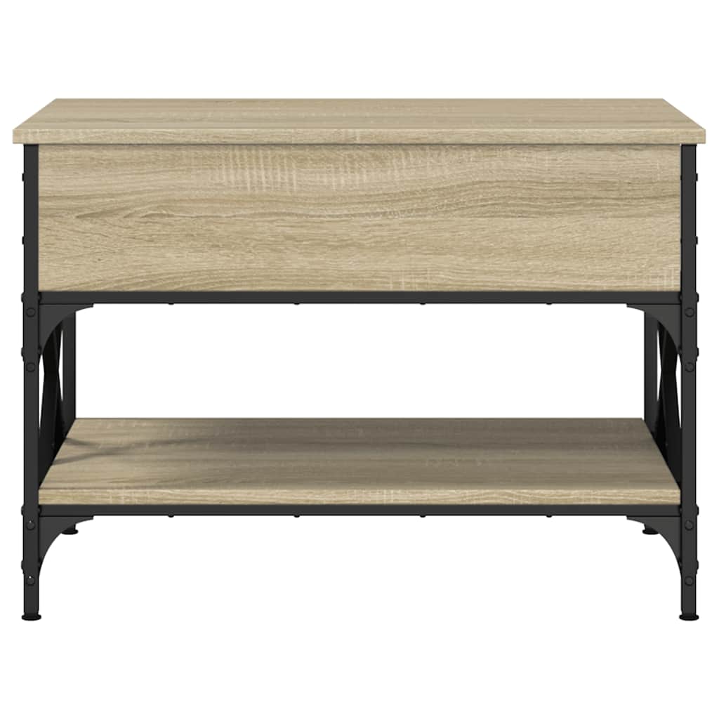 Couchtisch Sonoma-Eiche 70x50x50 cm Holzwerkstoff und Metall