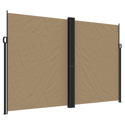 Sidefortelt Udtrækkelig Taupe 220x600 cm