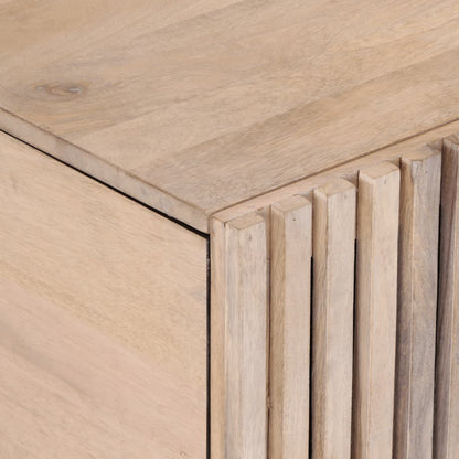 Sofabord Hvidt 80x51x40 cm Massivt mangotræ