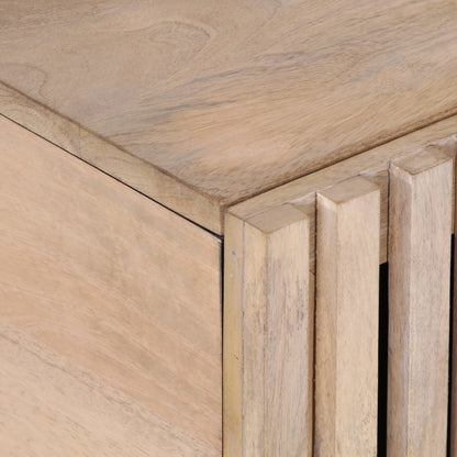 Sofabord Hvidt 80x51x40 cm Massivt mangotræ