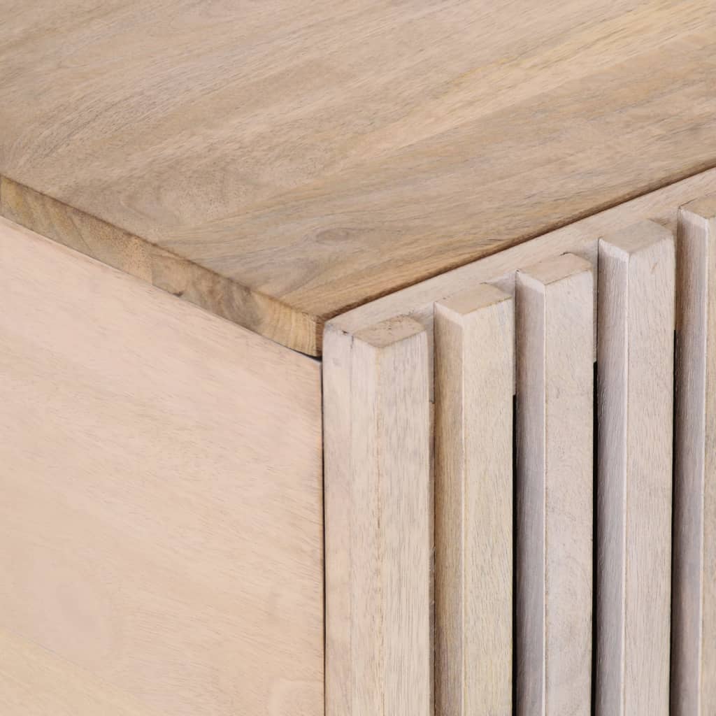 Sofabord Hvidt 100x55x40 cm Massivt mangotræ