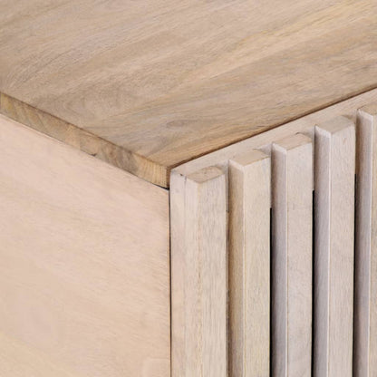 Sofabord Hvidt 100x55x40 cm Massivt mangotræ