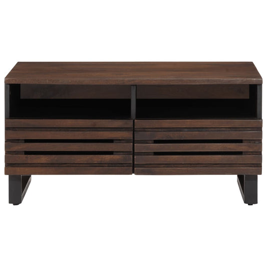 Couchtisch Braun 80x55x40 cm Massivholz Mango
