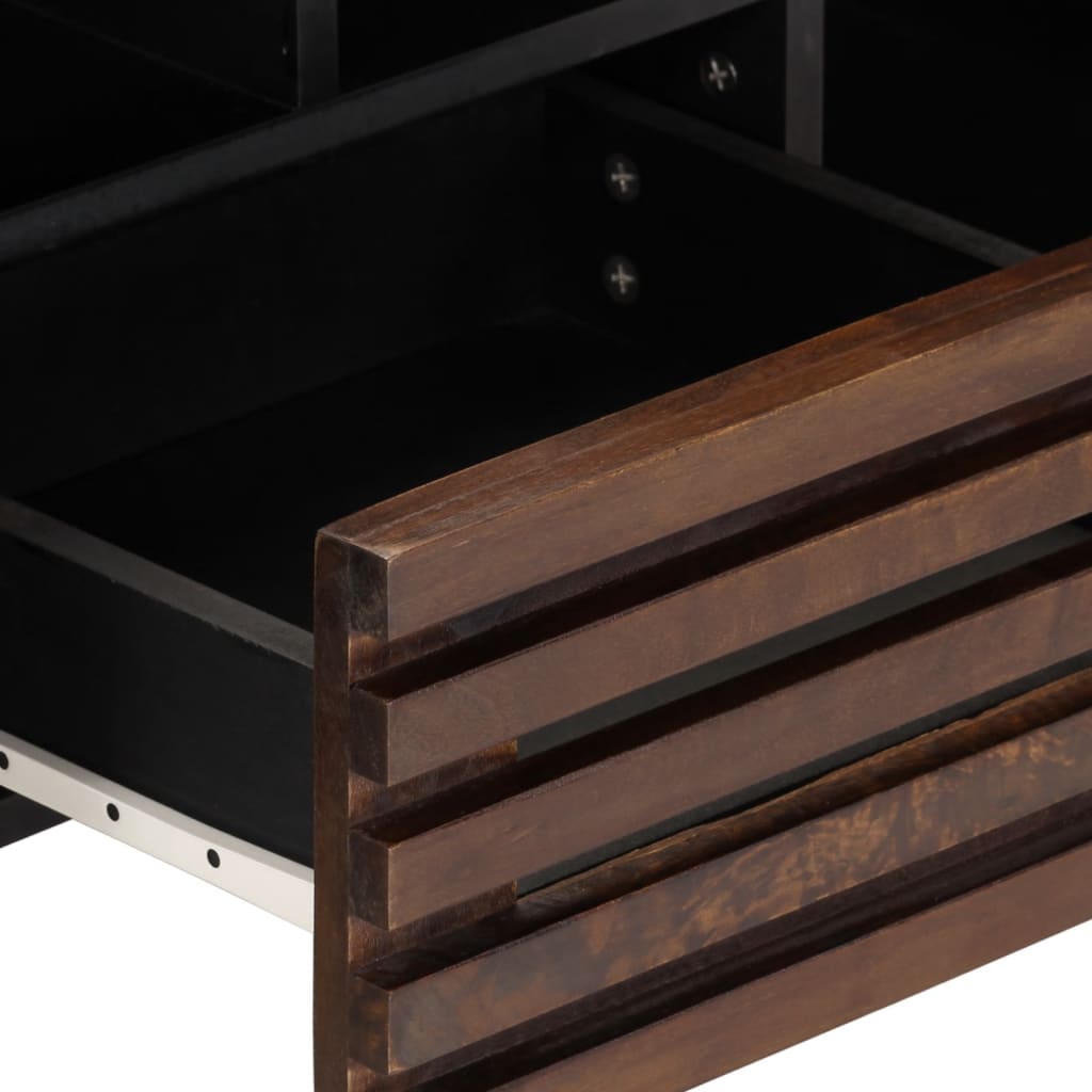 TV-Schrank Braun 100x34x46 cm Massivholz Mango