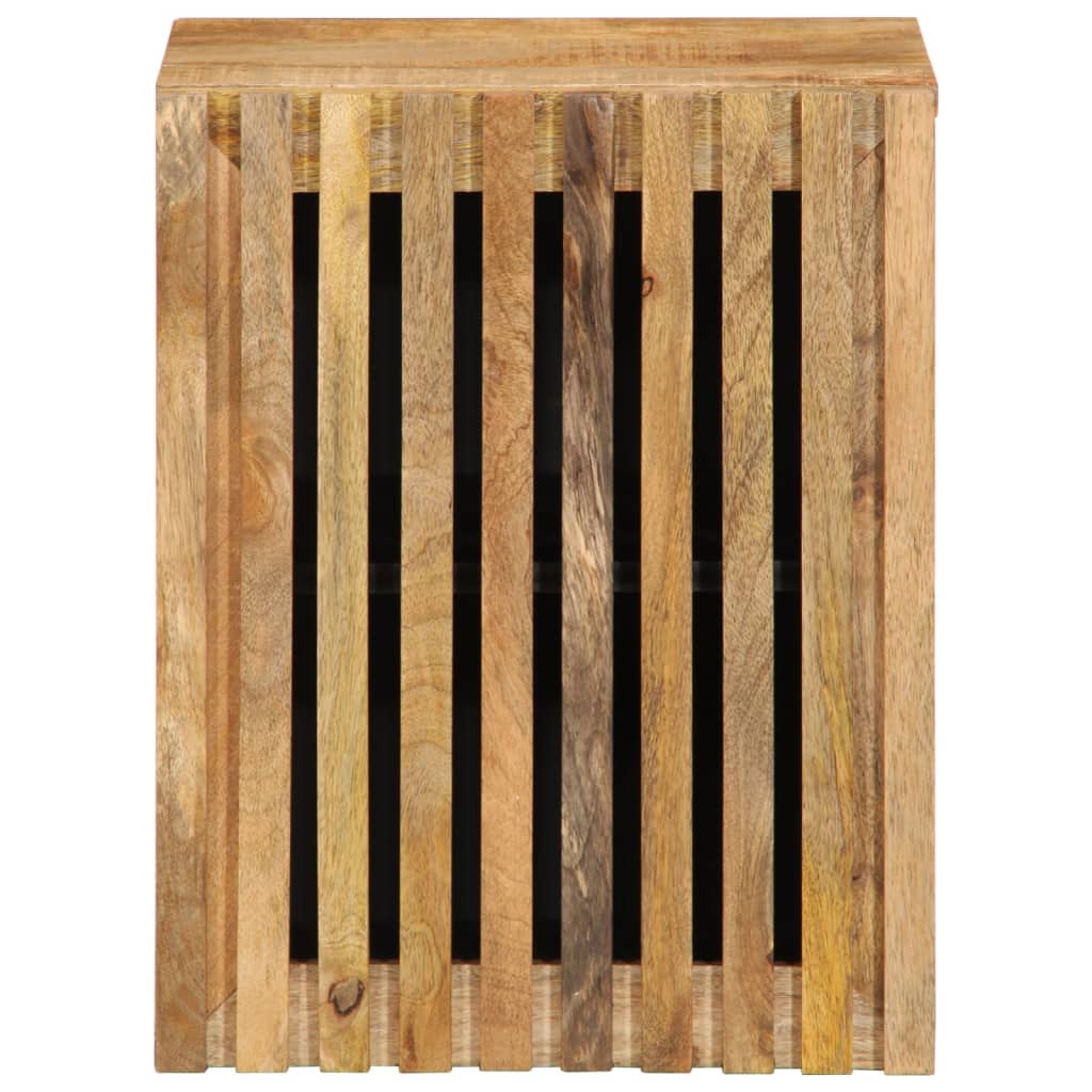 Badeværelses vægskab 38x34x48 cm Massivt groft mangotræ