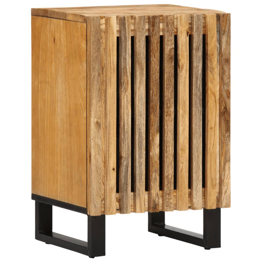Badeværelsesskab 38x34x58 cm Groft massivt mangotræ
