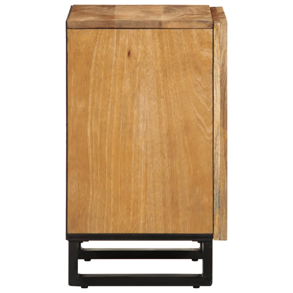 Badeværelsesskab 38x34x58 cm Groft massivt mangotræ